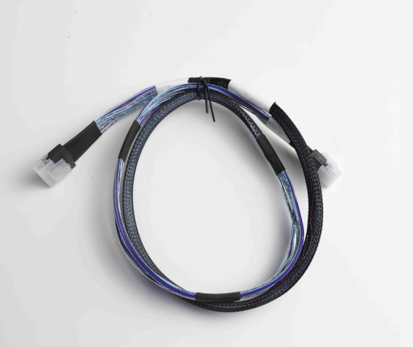 External Minisas High Density HD 74PIN 8654 To 8654 24Gb 8I TO 8I 32AWG Cable