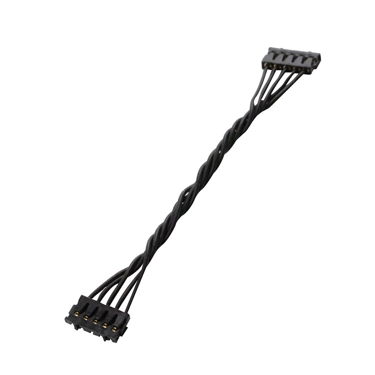 5pin Connector 15cm Length Black Ribbon Electric Cable Wiring