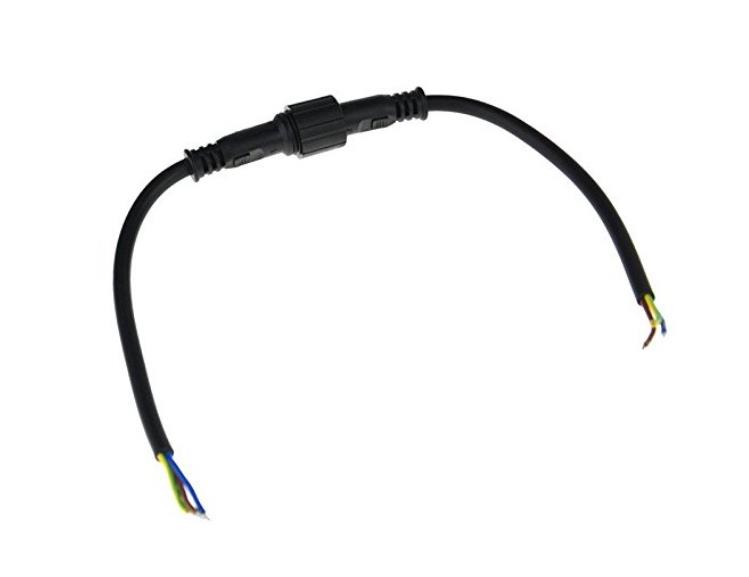 Factory Electrical Wire Connector Male M12 14AWG IP67 Waterproof Cable