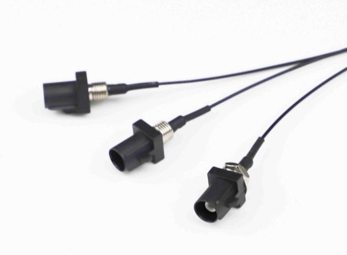 FAKRA D bordeaux JACK to SMA male RG174 pigtail coaxial cable for antenna